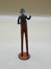 Charbens England Circus Clown On Stilts Rare Lead Figure