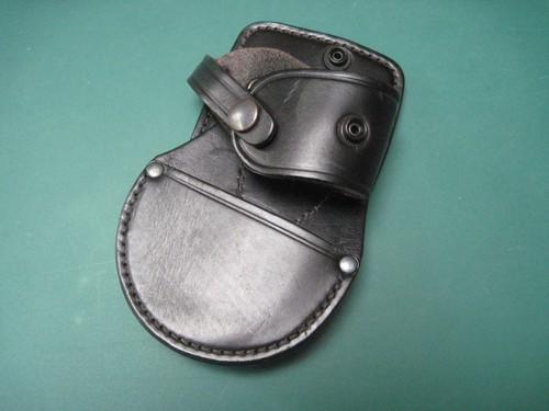 Police black leather hand - black,