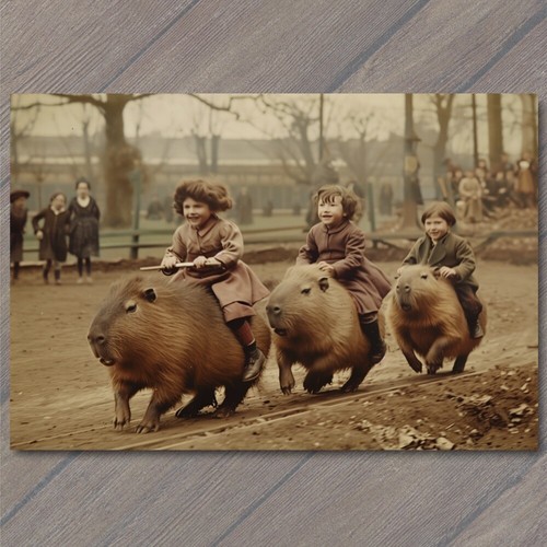 Art print capybara - art,