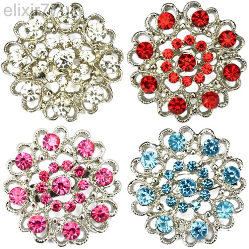 New silver heart flower - uk,
