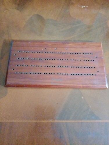 Vintage hardwood cribbage - hardwood,