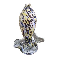 Murano Style Glass Fish Vase