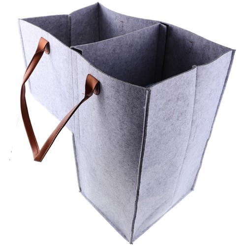 Foldable felt stair basket - stair,