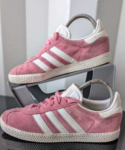 Adidas gazelle pink white - j,