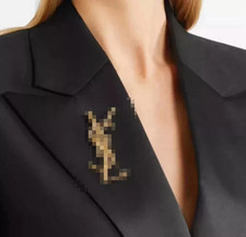Brooch classic gold - brooch,