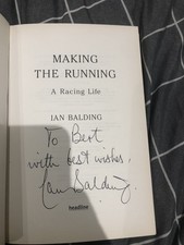 V RARE Horse Trainer Ian Balding - A Racing Life Signed 1st Edition Book GC