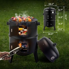 3-in-1 Vertical Charcoal