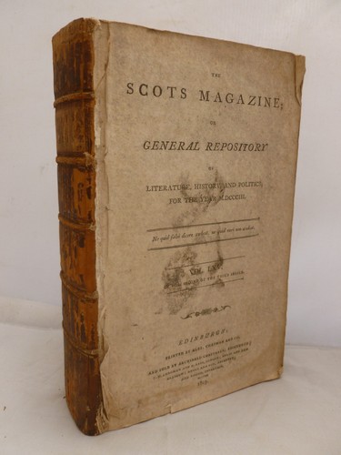 1803 the scots magazine - -,