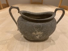 Vintage Pewter Sugar Bowl 1807