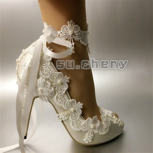 Cheny ribbon anklet white - su.cheny,