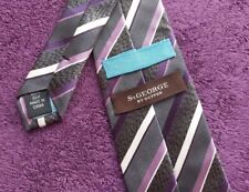 ST GEORGE BY DUFFER 100% SILK FASHION OFFICE TIE FROM TV WARDROBE DEPARTMENT