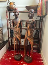 Pair of Male and Female Wooden