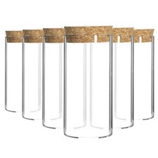 6x Glass Storage Jars with