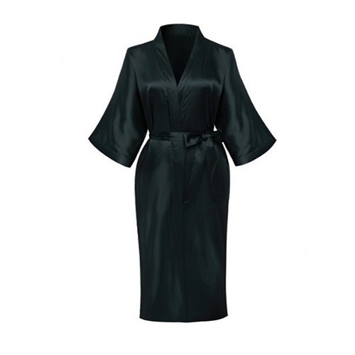 Satin kimono robe dressing - robe,