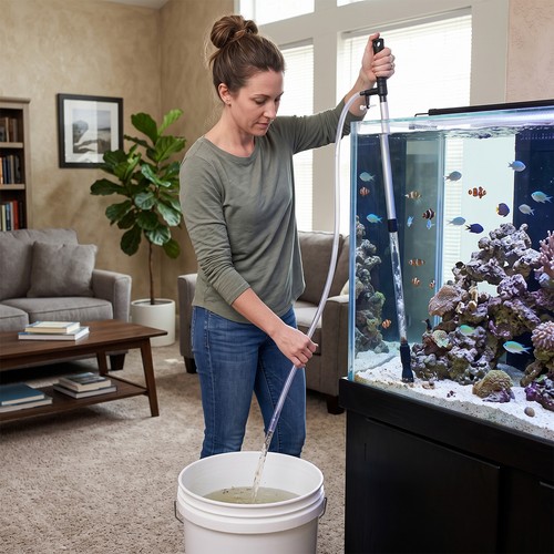 Aquarium siphon water changer - water,