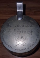 Antique Dimpled Glass Beer Mug