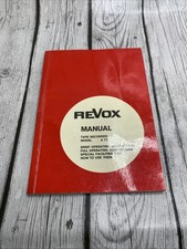 Studer Revox A77 Operating