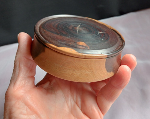 Hand turned wood lignum vitae - wood,