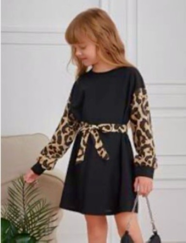 Girls black dress - black, long