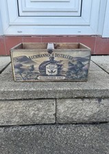 “Wild Thistle Gin” Vintage Style Rustic Wooden Box With Handle Large