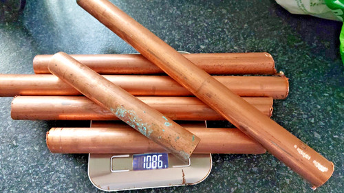Copper pipe 1kg arts - ,