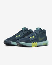 Lebron Witness 8 Trainers Shoes Armory Navy/cyber-green Fb2239 402.Sz UK 10.5