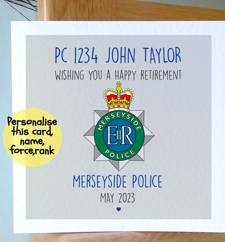 Personalised policeman police - personalised,