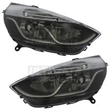 Renault Clio Headlights Mk4 Hatchback 2012-2016 Black Inner Headlamps 1 Pair