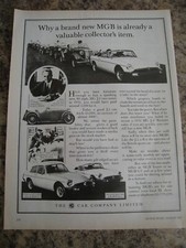 BRAND NEW MGB CAR VALUABLE
