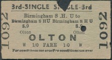 Railway ticket 3rd cl