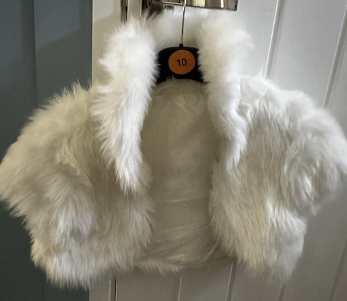 Cream faux fur bolero shrug - fur,