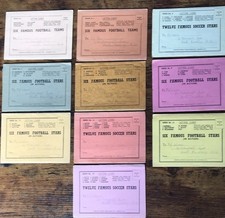 Football Cards 1940’s Rare Vintage Set Of 10