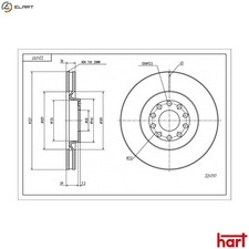 2x BRAKE DISC 224 197 FOR SEAT