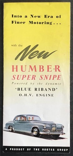 Humber super snipe car sales - super,