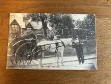 Vintage Postcard Of The Village fishmonger , Medhurst Chobham Early 20th C