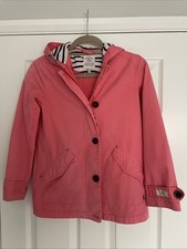 Joules pink girls raincoat - pink,