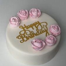 Edible roses flowers cake - edible,