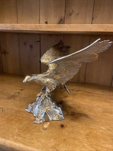 Vintage large brass eagle - brass,