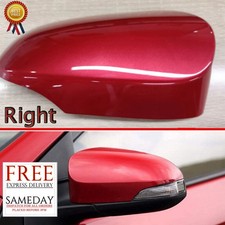 For Toyota Yaris O/S Driver Side Rihgt Wing Mirror Cover 2012-2020 Gloss Red
