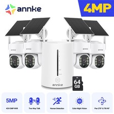 ANNKE 4MP Color WiFi CCTV System PT Two-Way Talk Wireless IP Camera 4CH NVR Kit