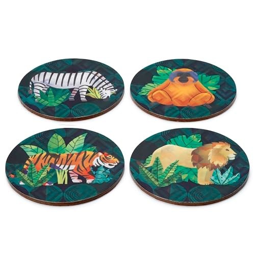 Animal kingdom cork coasters - cork,