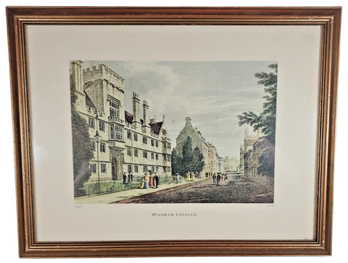 Wadham college color print - wadham,