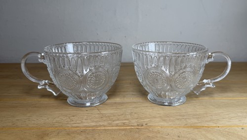 Embossed glass coffee tea - embossed,