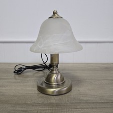 Touch Table Lamp Brass & White