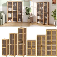 3-5 Tier Bamboo Curio Display