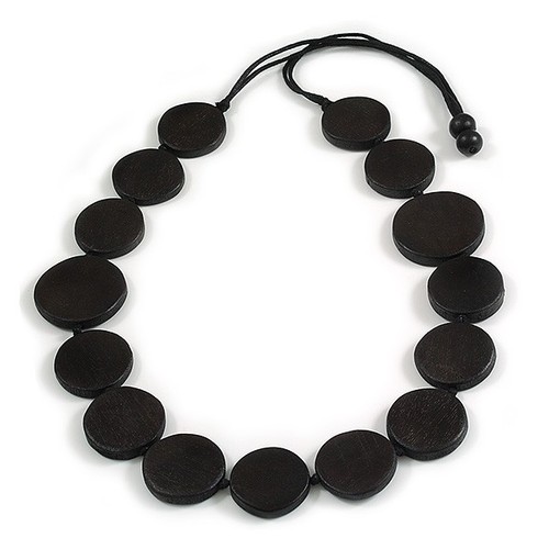 Ebony black wood coin - ebony,