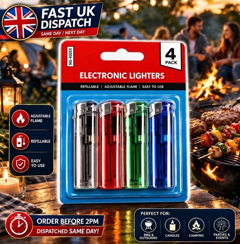Electronic gas lighters - 4x,