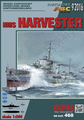 Hms harvester h19 - h19, 1:200