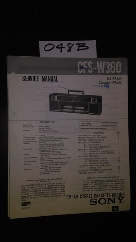 Sony cfs w360 stereo - stereo, boombox