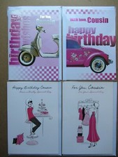 Happy Birthday Female Cousin cards. Multiple Designs. Select one card.